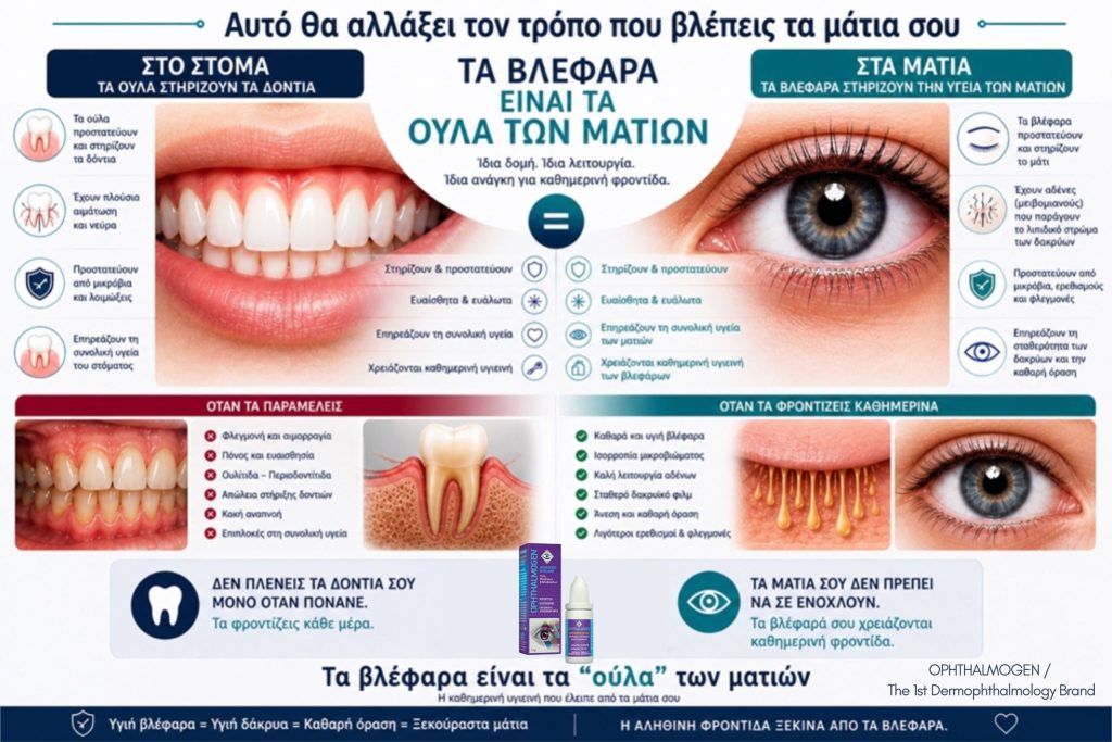 ΤΑ ΒΛΕΦΑΡΑ ΕΙΝΑΙ ΤΑ “ΟΥΛΑ” ΤΩΝ ΜΑΤΙΩΝ